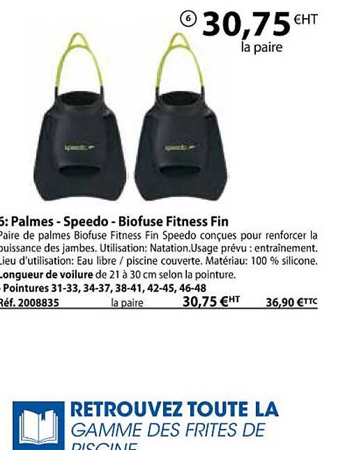 palmes - speedo - biofuse fitness fin