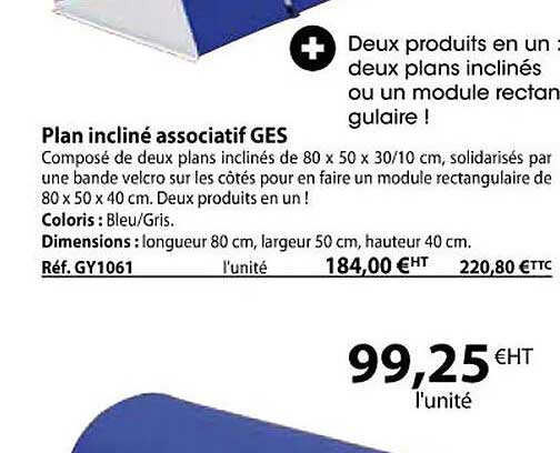 plan incliné associatif ges