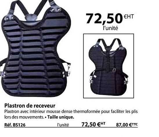 plastron de receveur