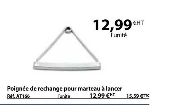 poignée de rechange pour marteau à lancer