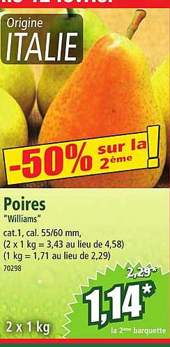 Poires "williams"