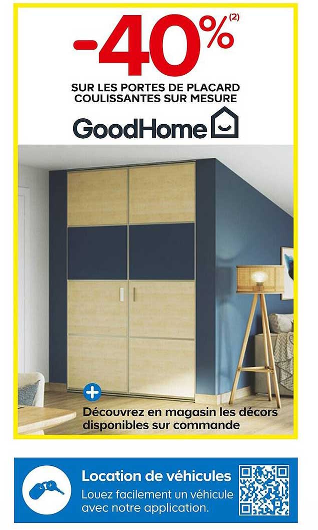 portes de placard coulissantes sur mesure goodHome