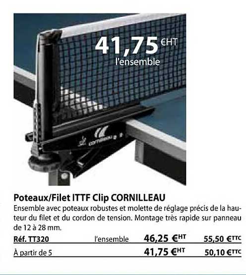 poteaux-filet ittf clip cornilleau