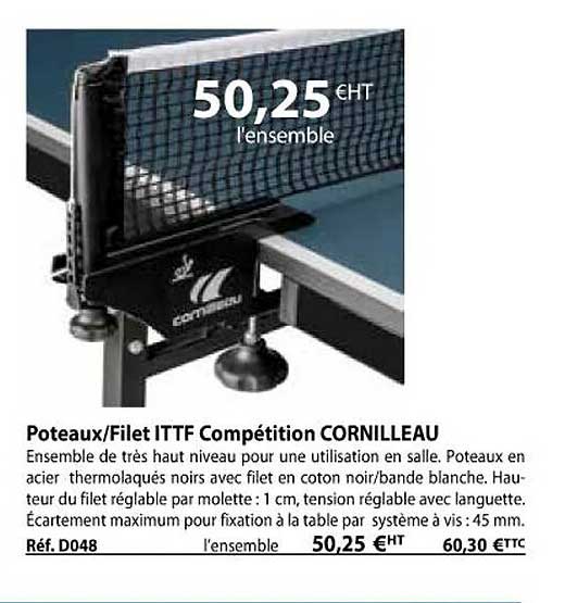 poteaux-filet ittf compétition cornilleau