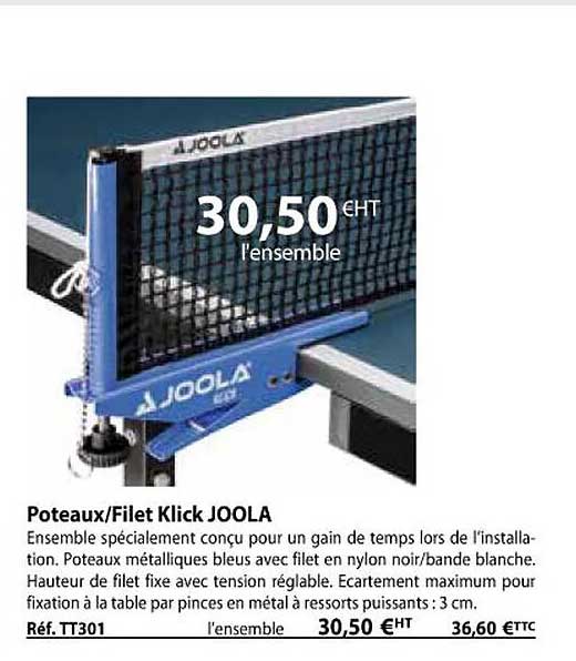 Poteaux-filet Klick Joola