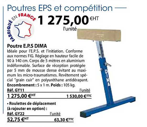 poutre e.p.s. dima