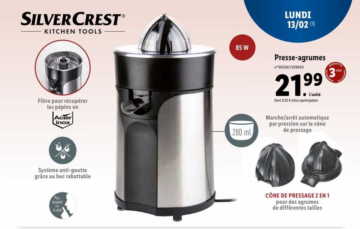 presse-agrumes silver crest