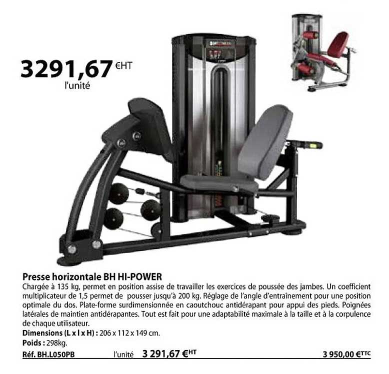 presse horizontale bh hi-power