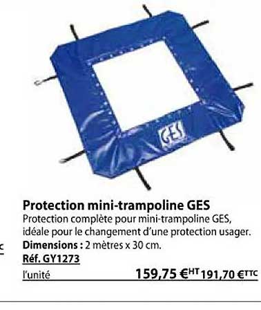 protection mini-trampoline ges