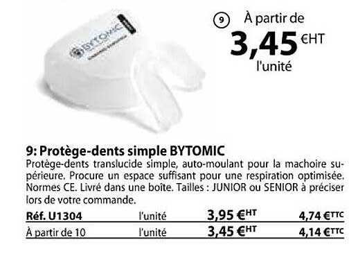 protège-dents simple bytomic