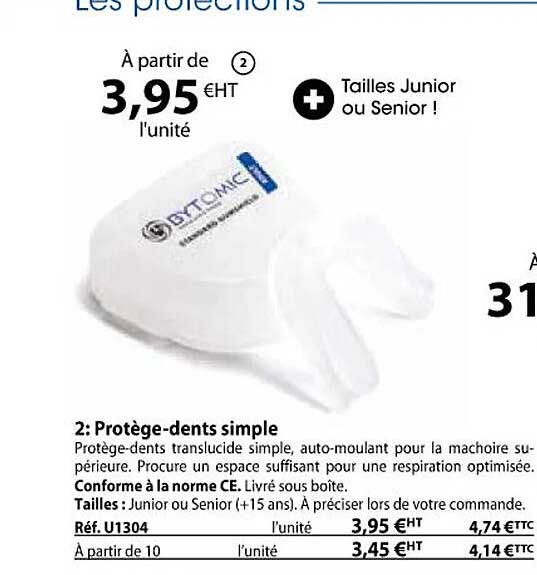 protège-dents simple