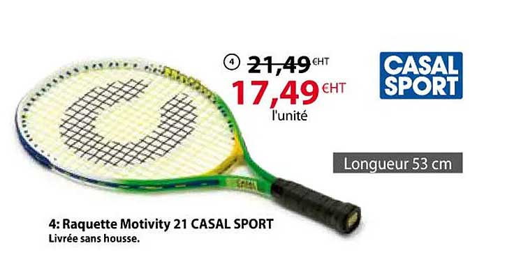 raquette motivity 21 casal sport