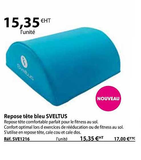repose tête bleu sveltus