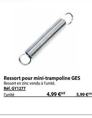 ressort pour mini-trampoline ges