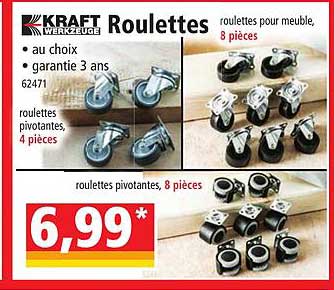 roulettes kraft werkzeuge