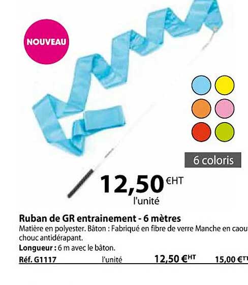 ruban de gr entraînement - 6 mètres