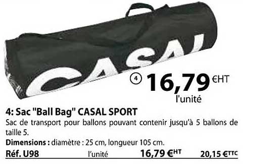 sac "ball bag" casal sport