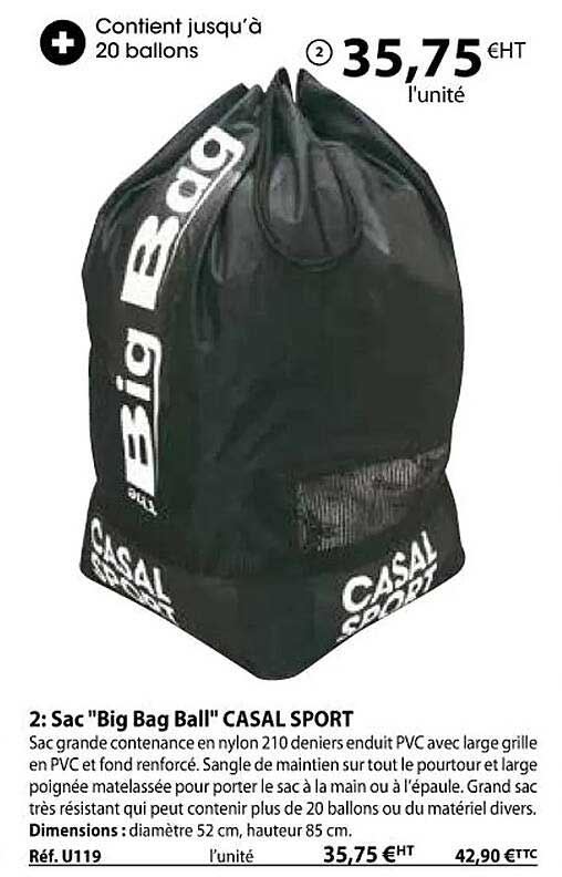 sac "big bag ball" casal sport