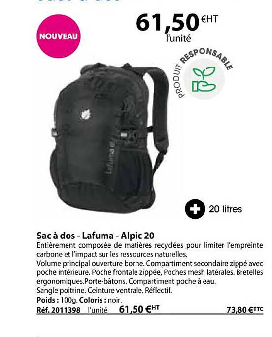Sac à Dos - Lafuma - Alpic 20