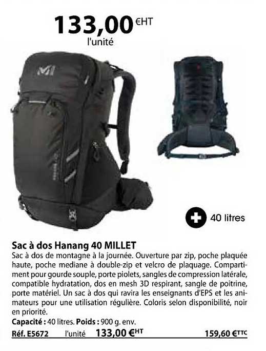 Sac à Dos Hanang 40 Millet