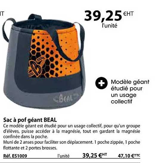 sac à pof géant beal