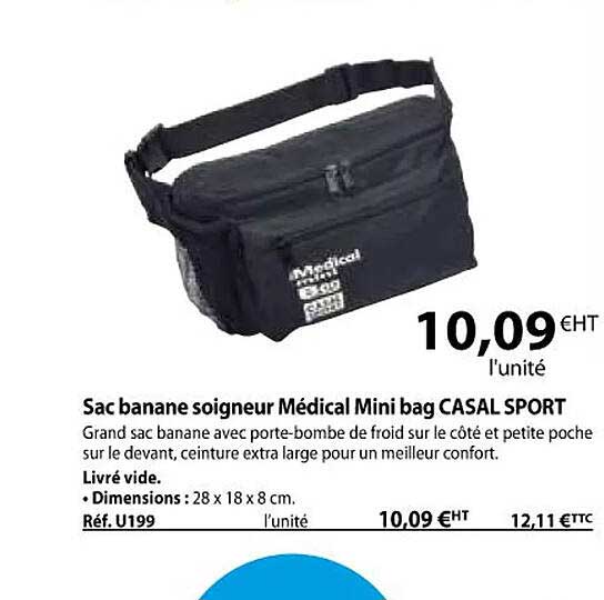 sac banane soigneur médical mini bag casal sport