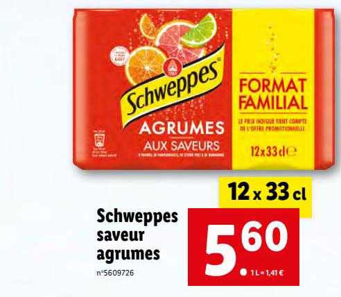 Schweppes Saveur Agrumes