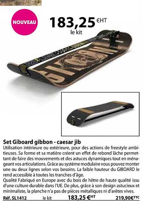 set giboard gibbon - caesar jib