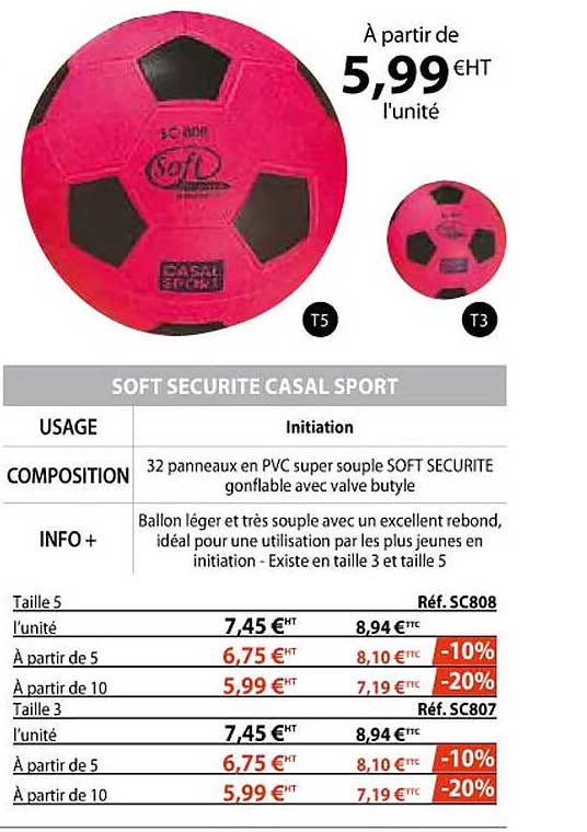 soft sécurité casal sport