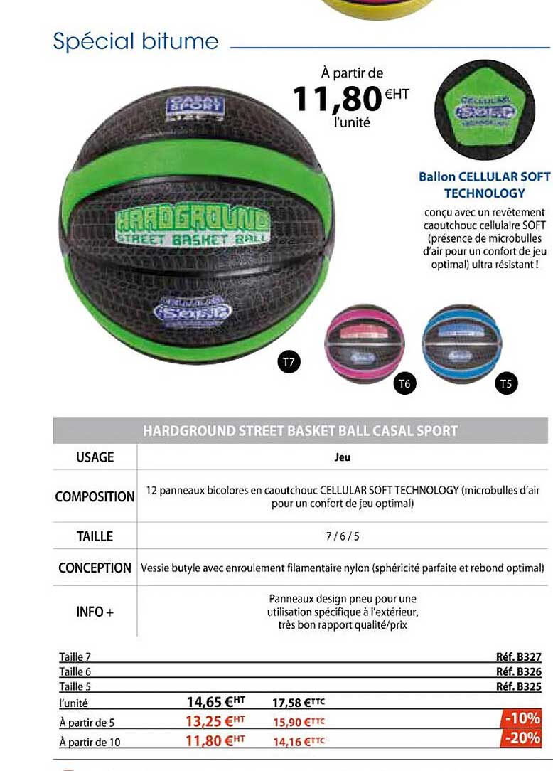 spécial bitume, ballon cellular soft technology