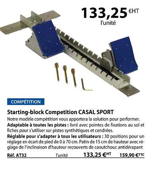 starting-block compétition casal sport