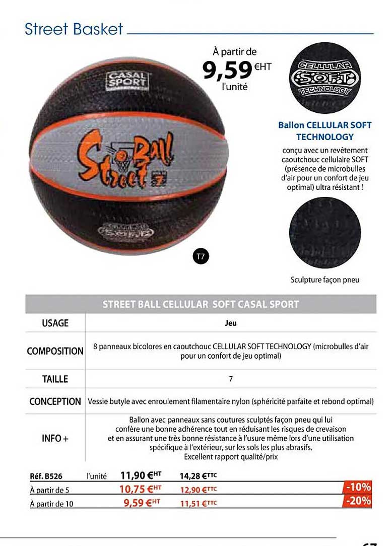 street basket, ballon cellular soft technology