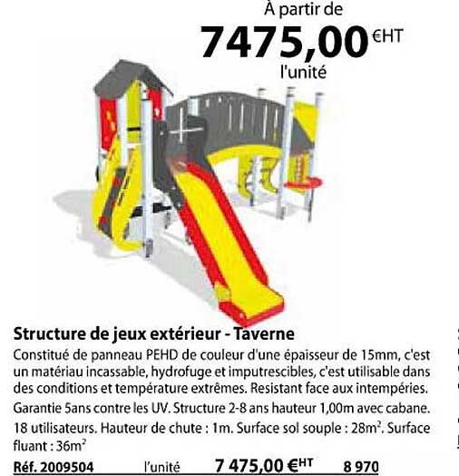 structure de jeux extérieure - taverne