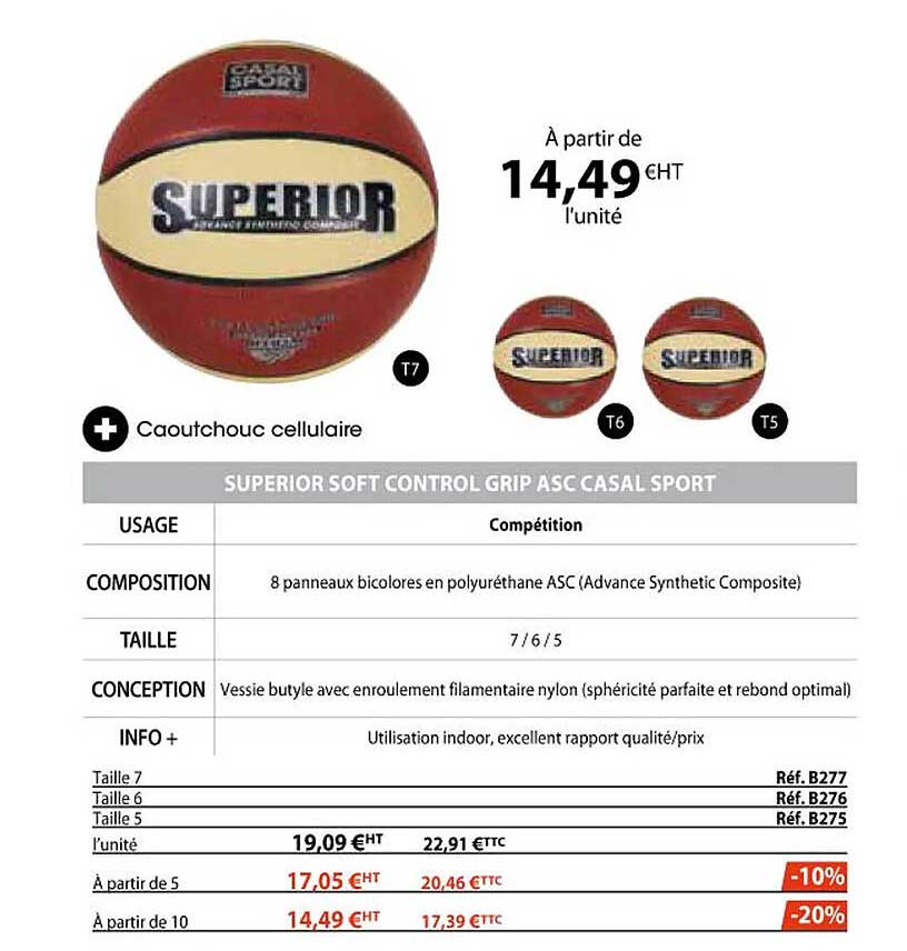 superio soft control grip asc casal sport