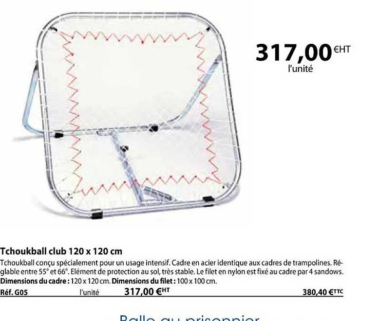 Tchoukball Club 120 X 120 Cm