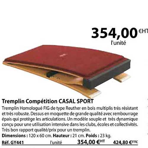 tremplin compétition casal sport