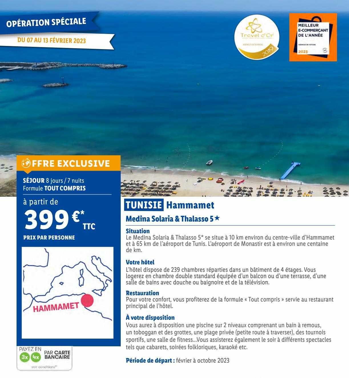 tunisie hammamet : medina solaria & thalasso 5*