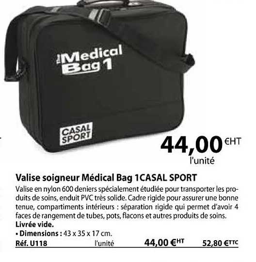 valise soigneur médical bag 1 casal sport