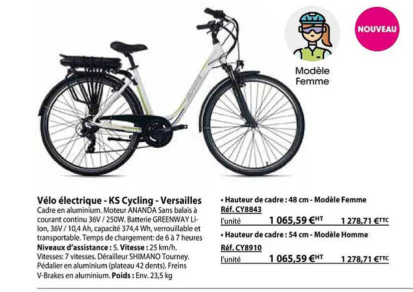 vélo électrique - ks cycling - versailles