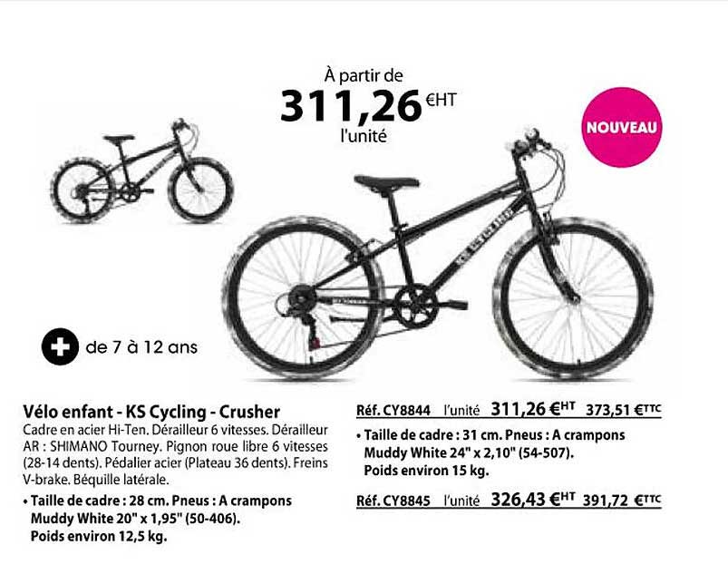 Vélo Enfant - Ks Cycling - Crusher