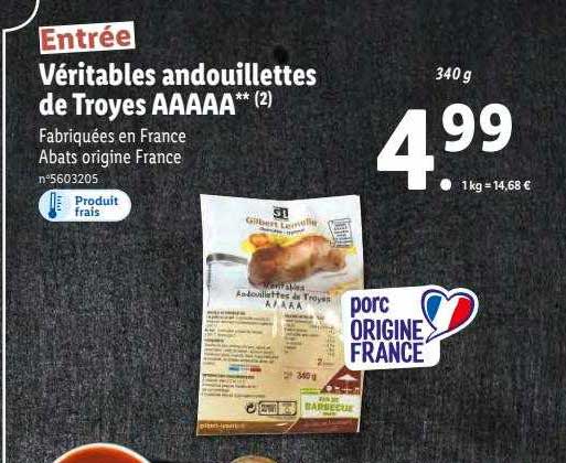 Véritables Andouillettes De Troyes Aaaaa