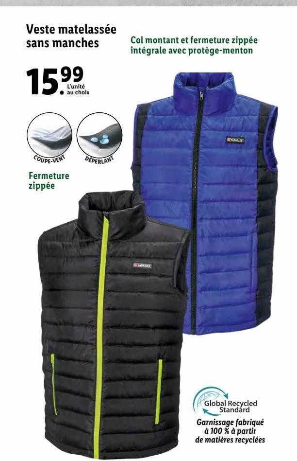 veste matelassée sans manches parkside