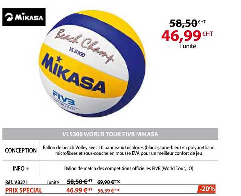 vls300 world tour fivb mikasa