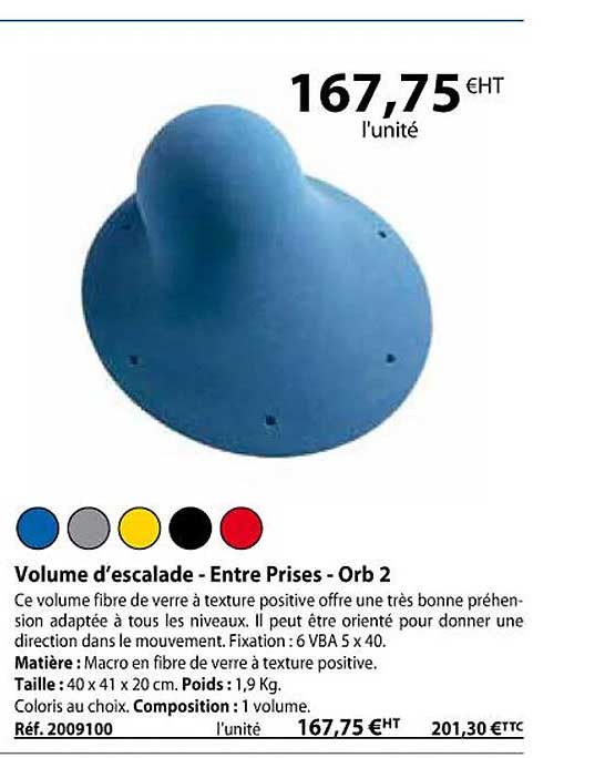 volume d'escalade - entre prises - orb 2