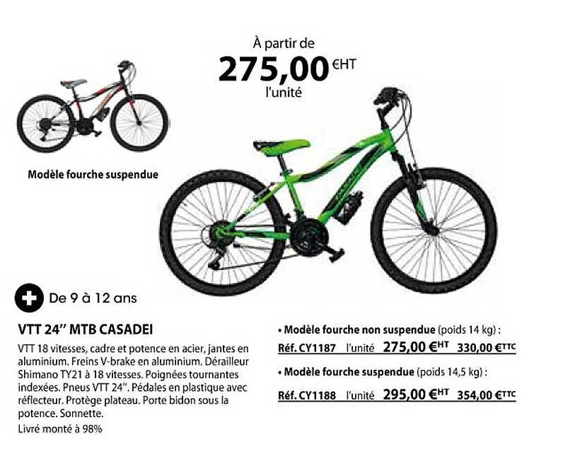 vtt 24" mtb casadei
