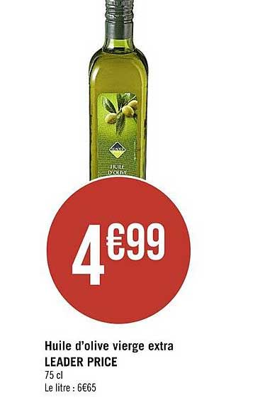 huile d'olive vierge extra leader price