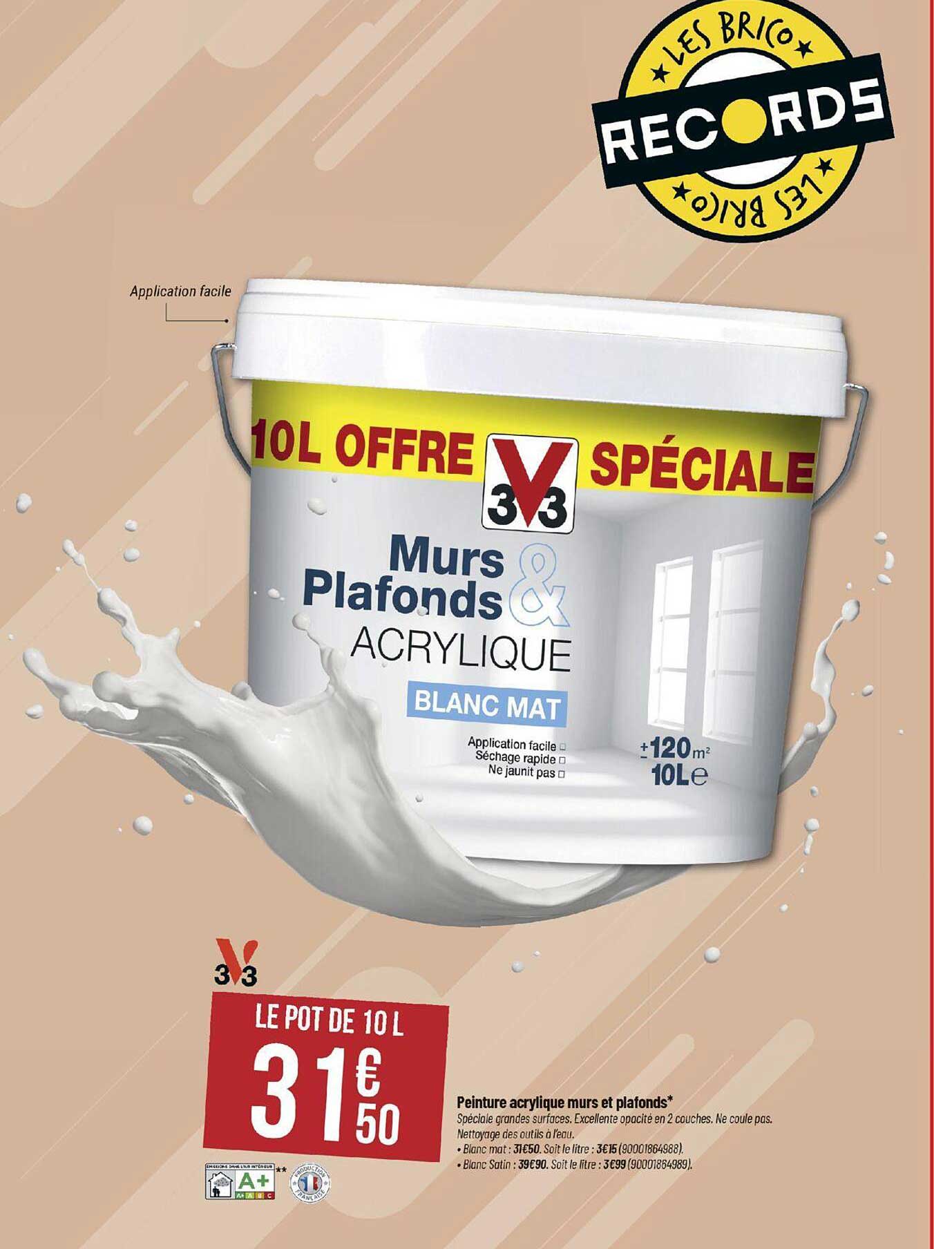 Peinture Acrylique Murs Et Plafonds V33