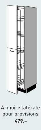 armoire latérale pour provisions