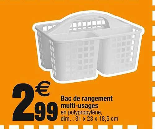 bac de rangement multi-usages
