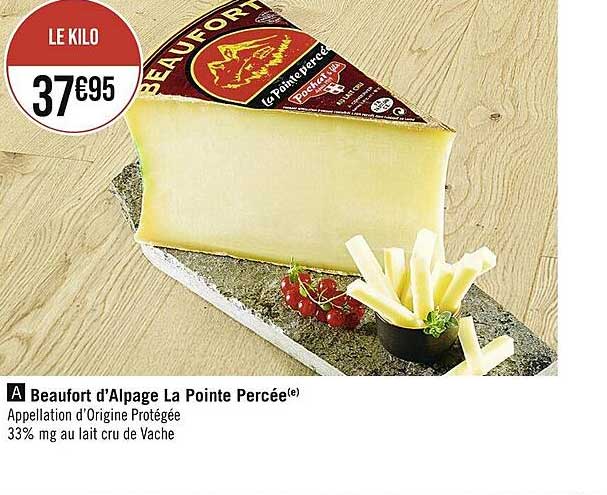 beaufort d'alpage la pointe percée